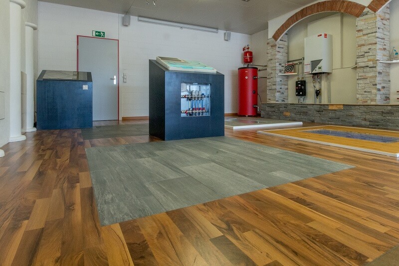 Showroom für Bodenheizungen und Bodenbeläge